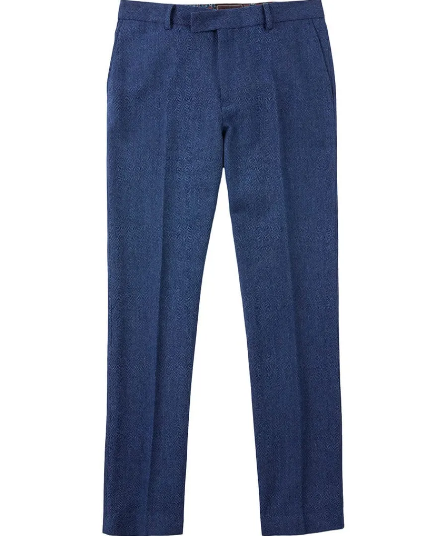handsome_herringbone_trou_0.webp Fashion Joe Browns Handsome Herringbone Trousers Navy