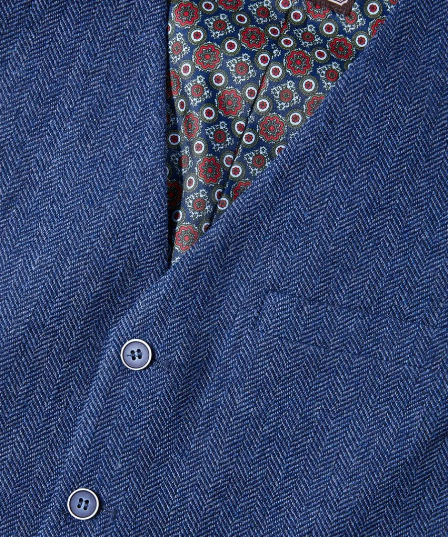 handsome_herringbone_wais_6.webp Online Joe Browns Handsome Herringbone Waistcoat Navy