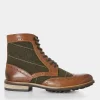 Store Joe Browns Harlington Tweed And Leather Boots Tan Multi