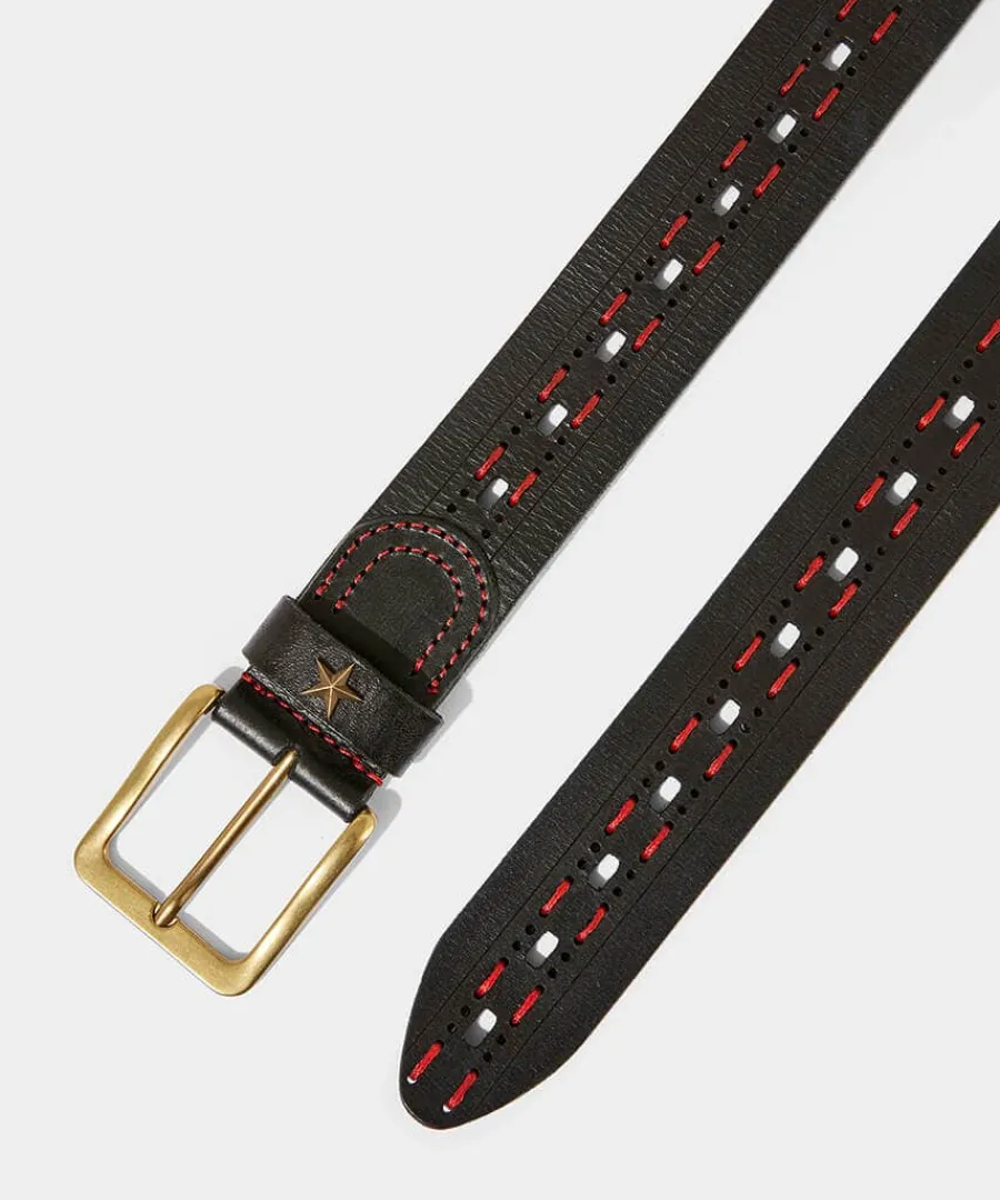 harness_stitched_leather__0.webp Sale Joe Browns Harness Stitched Leather Belt Black