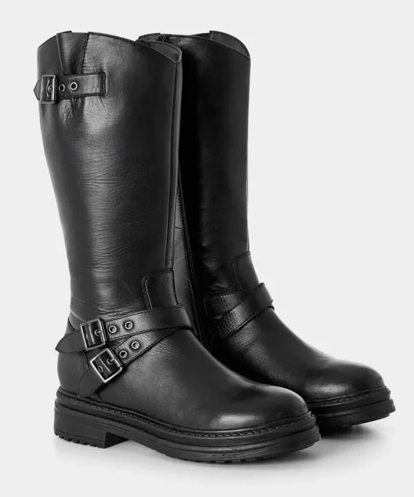 Fashion Joe Browns Harper Tall Leather Boots Black