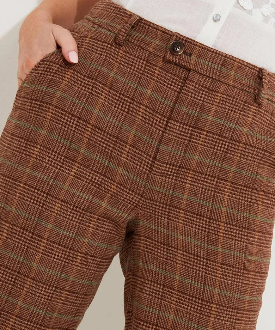heritage_check_trousers_2.webp Shop Joe Browns Heritage Check Trousers Brown