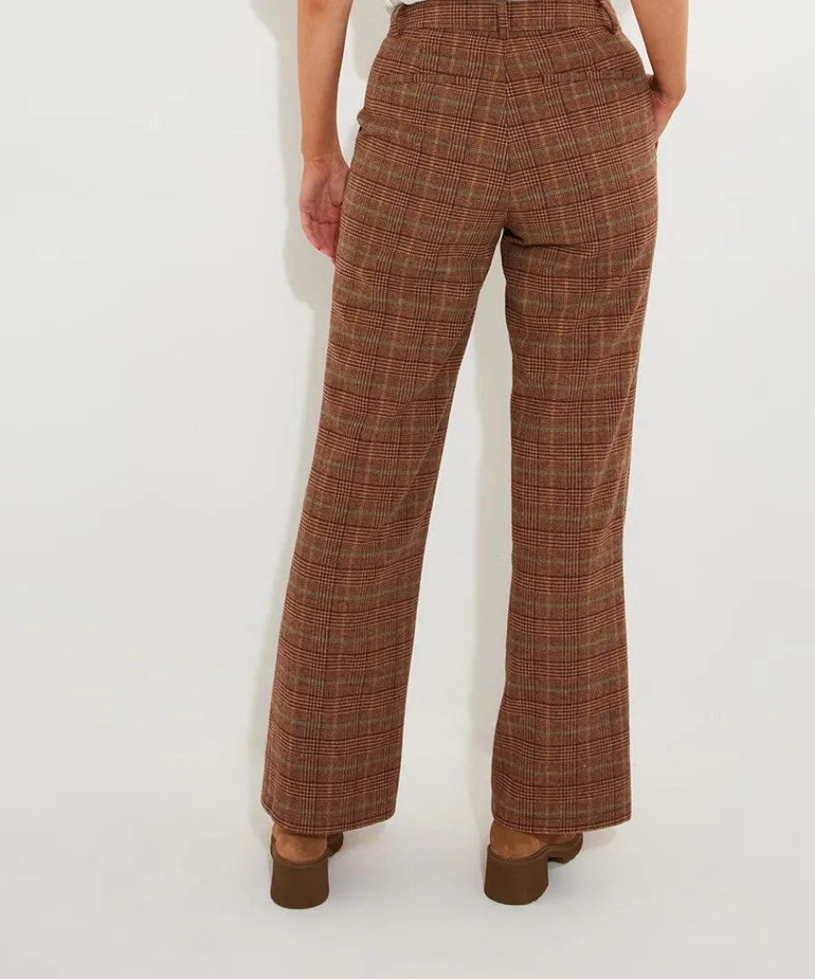 heritage_check_trousers_3.webp Shop Joe Browns Heritage Check Trousers Brown