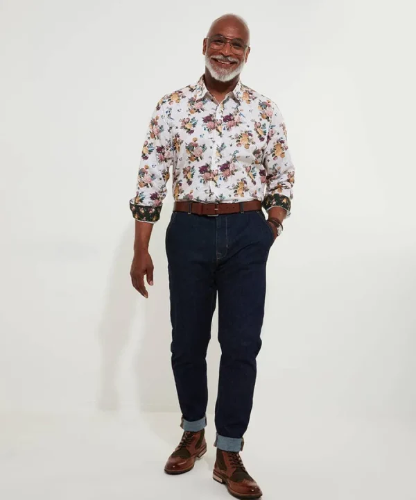 Flash Sale Joe Browns Heritage Floral Shirt Cream