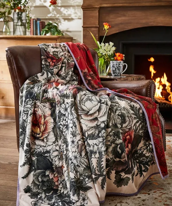 Best Joe Browns Highland Botanicals Reversible Throw Cream