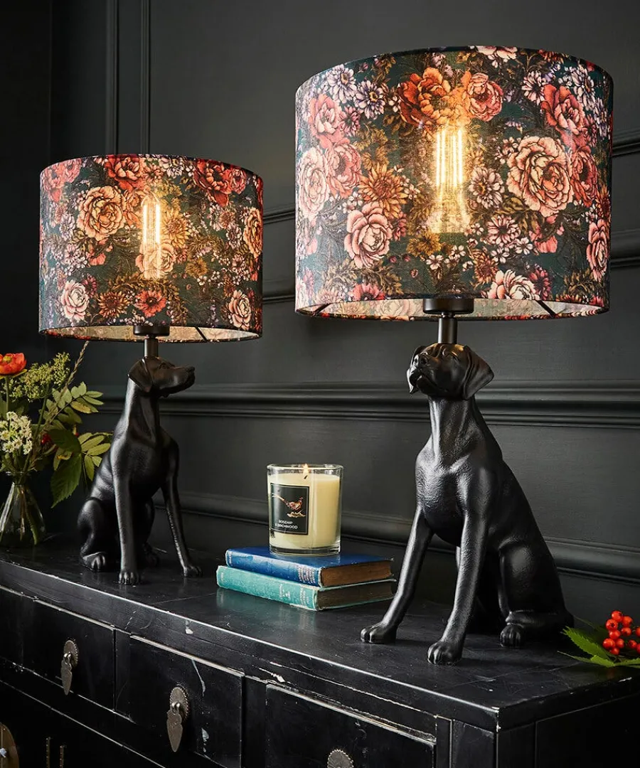highland_botanicals_set_o_2.webp Outlet Joe Browns Highland Botanicals Set Of 2 Dog Lamps Black