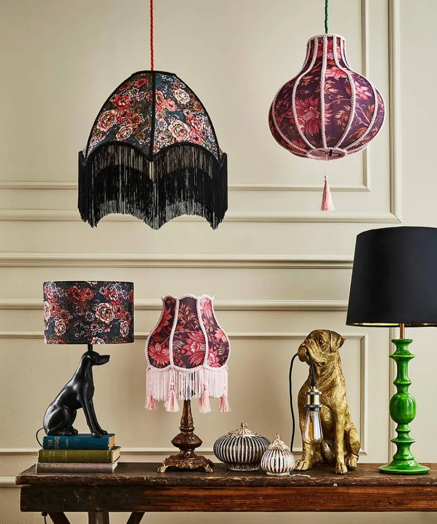 highland_botanicals_set_o_4.webp Outlet Joe Browns Highland Botanicals Set Of 2 Dog Lamps Black