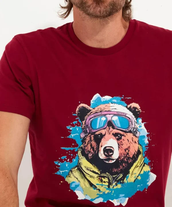Sale Joe Browns Hit The Slopes Tee Maroon