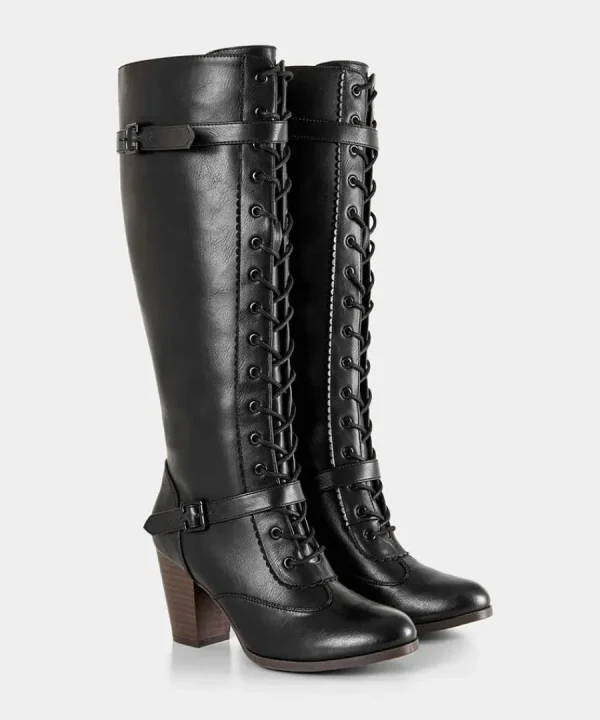 Cheap Joe Browns In Brooklyn Lace Up Boots Black