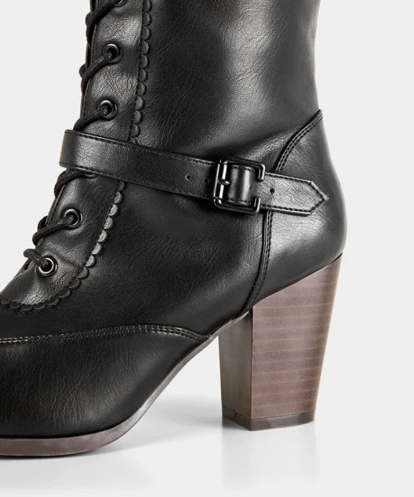 Cheap Joe Browns In Brooklyn Lace Up Boots Black