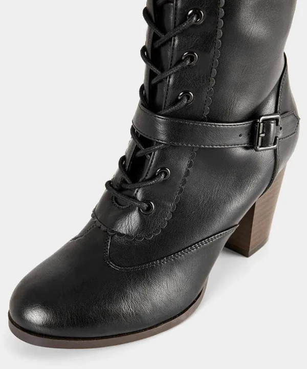 Cheap Joe Browns In Brooklyn Lace Up Boots Black