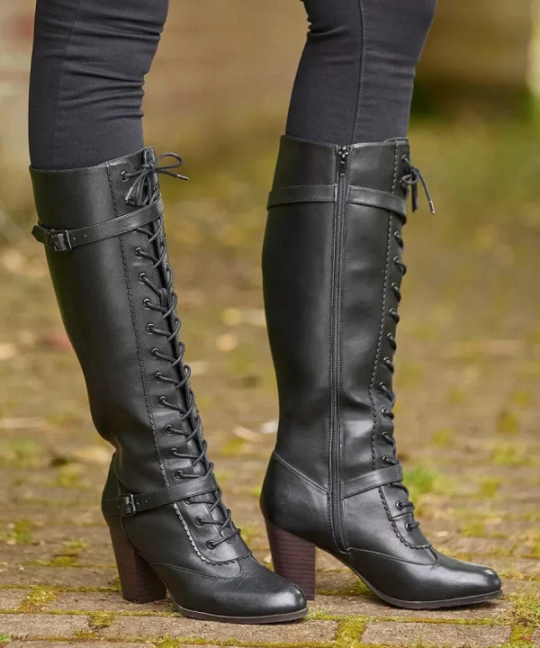 Cheap Joe Browns In Brooklyn Lace Up Boots Black