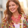 Hot Joe Browns Island Hopper Necklace Pink