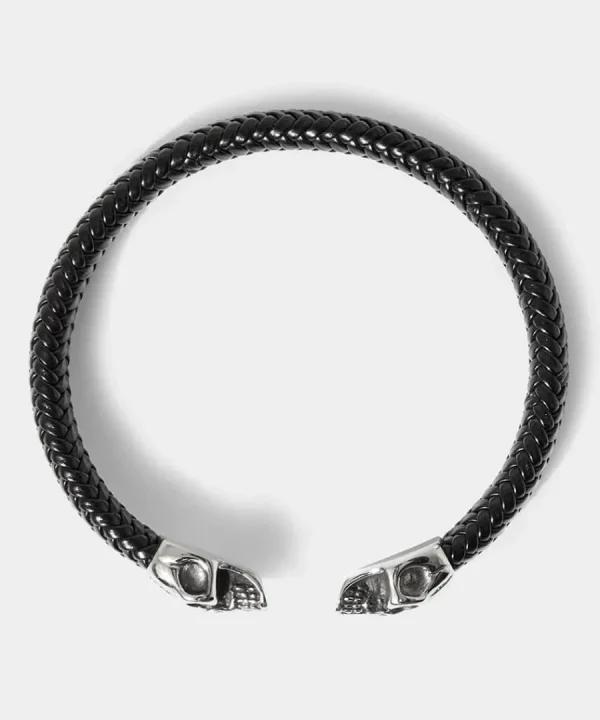 Cheap Joe Browns Ivar Double Skull Bracelet Black
