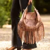 Store Joe Browns Jaipur Shimmer Leather Tassel Bag Bronze