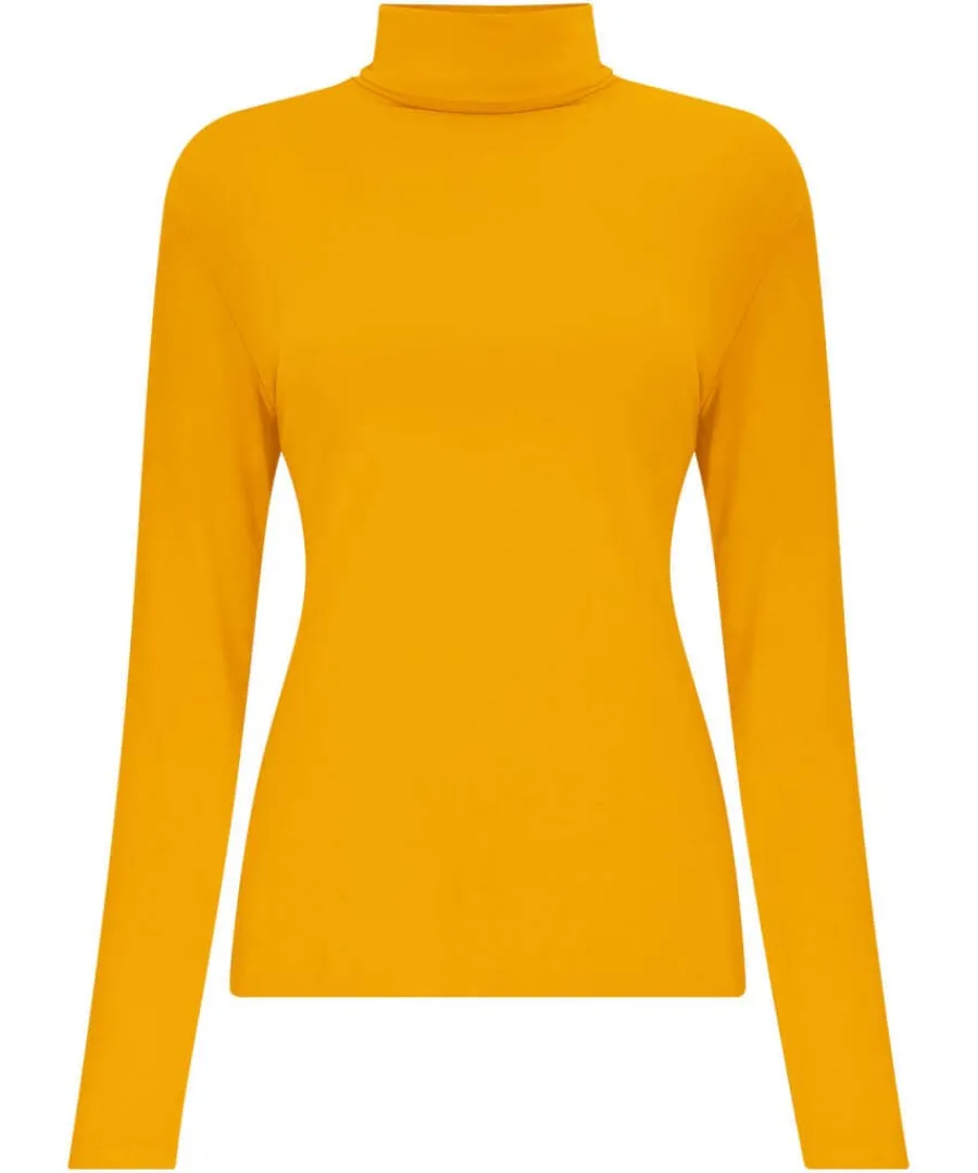 jersey_roll_neck_top_0-1.webp Online Joe Browns Jersey Roll Neck Top Ochre / Orange / Winter White / Berry / Black