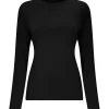 Shop Joe Browns Jersey Roll Neck Top Black / Berry / Orange / Winter White