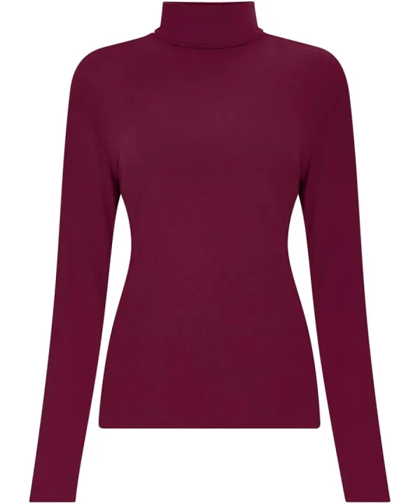Online Joe Browns Jersey Roll Neck Top Berry