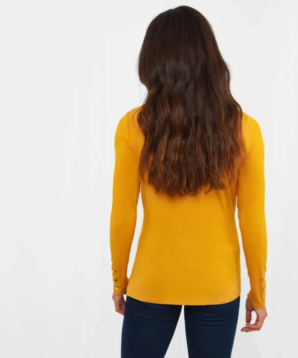 Online Joe Browns Jersey Roll Neck Top Ochre / Orange / Winter White / Berry / Black