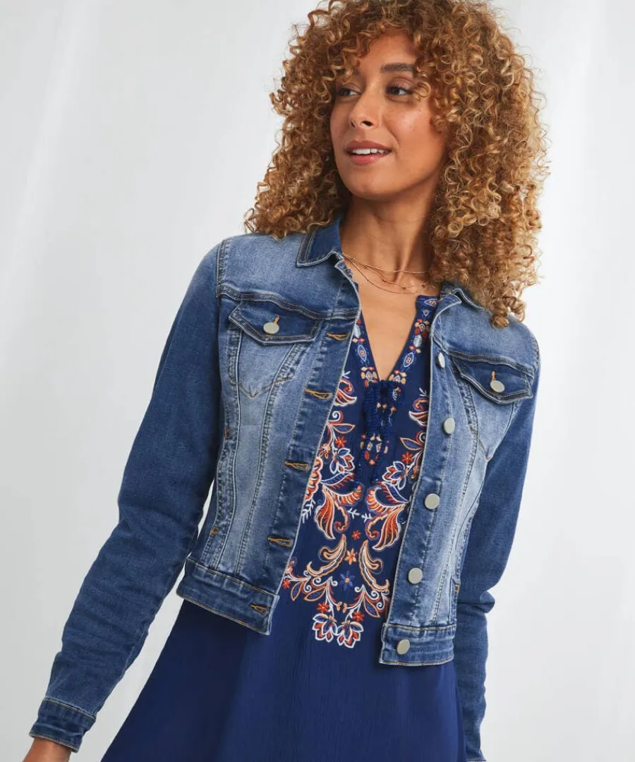 joes_essential_denim_jack_1.webp Flash Sale Joe Browns Joe's Essential Denim Jacket Blue