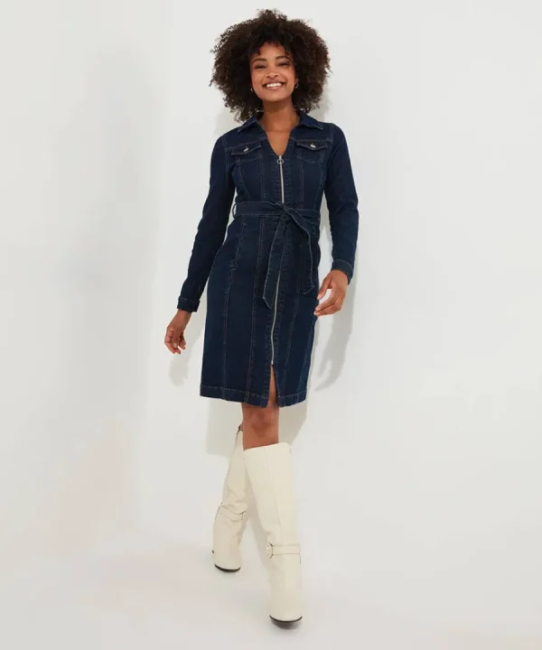 New Joe Browns Joe's Favourite Denim Dress Blue
