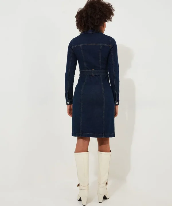 New Joe Browns Joe's Favourite Denim Dress Blue