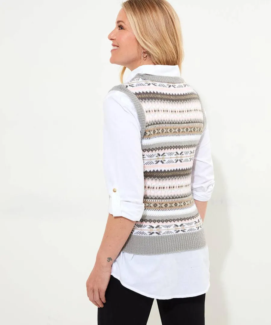 joes_favourite_knitted_ve_3.webp Outlet Joe Browns Joe's Favourite Knitted Vest Grey
