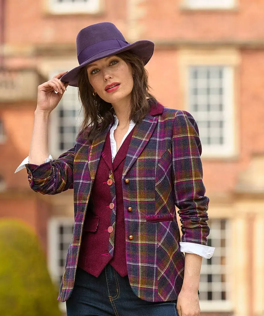 joes_favourite_waistcoat_1.webp Clearance Joe Browns Joe's Favourite Waistcoat Aubergine