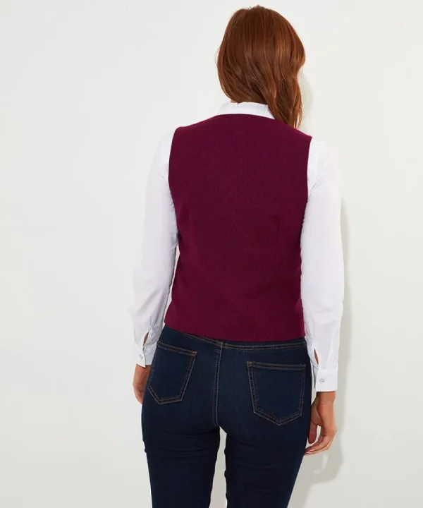 Clearance Joe Browns Joe's Favourite Waistcoat Aubergine