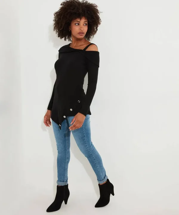 Cheap Joe Browns Joe's New Essential Jersey Tunic Top Black