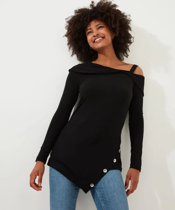Cheap Joe Browns Joe's New Essential Jersey Tunic Top Black
