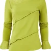Best Sale Joe Browns Josie Lace Trim Top Green / Black