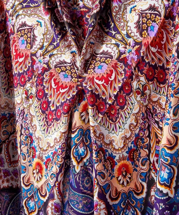 Hot Joe Browns Kaleidoscope Silky Scarf Purple