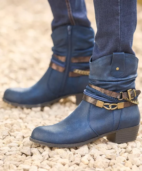 Clearance Joe Browns Lakeside Embellished Boots Deep Navy