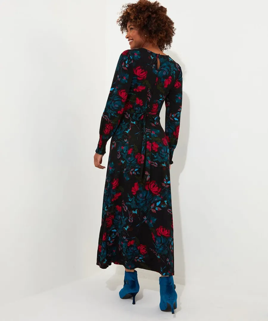 larissa_floral_jersey_dre_3.webp Cheap Joe Browns Larissa Floral Jersey Dress Black