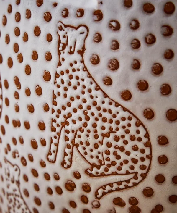 Shop Joe Browns Lavish Leopard Ceramic Stool Natural