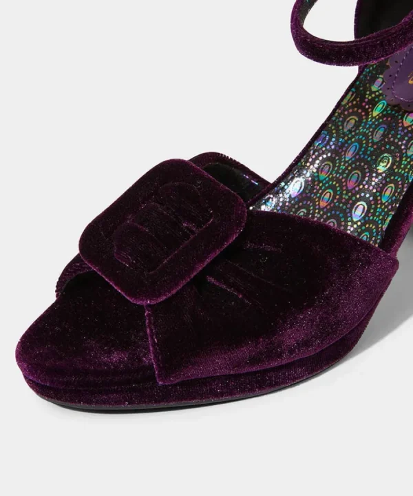 Flash Sale Joe Browns Leading Lady Velvet Shoes Purple