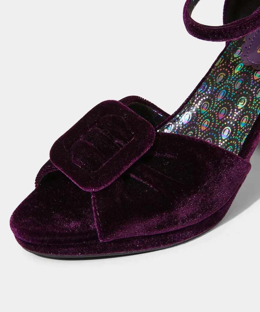 leading_lady_velvet_shoes_4.webp Flash Sale Joe Browns Leading Lady Velvet Shoes Purple