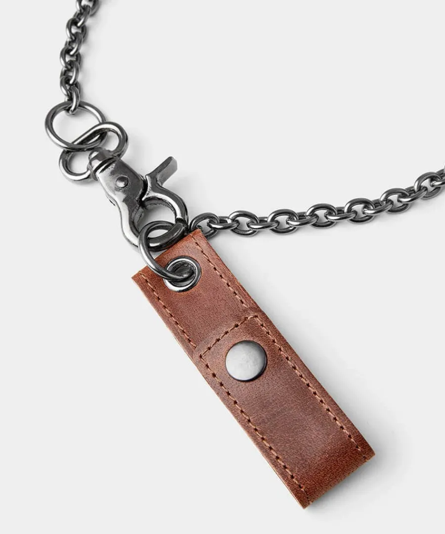 leather_trim_belt_loop_ch_1.webp Best Joe Browns Leather Trim Belt Loop Chain Silver