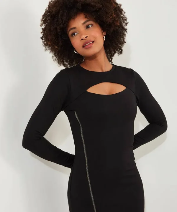 Hot Joe Browns Liberty Jersey Dress Black
