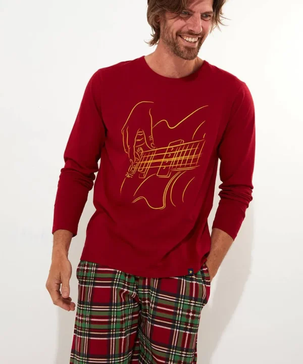 Cheap Joe Browns Linear Guitar Pj's Red