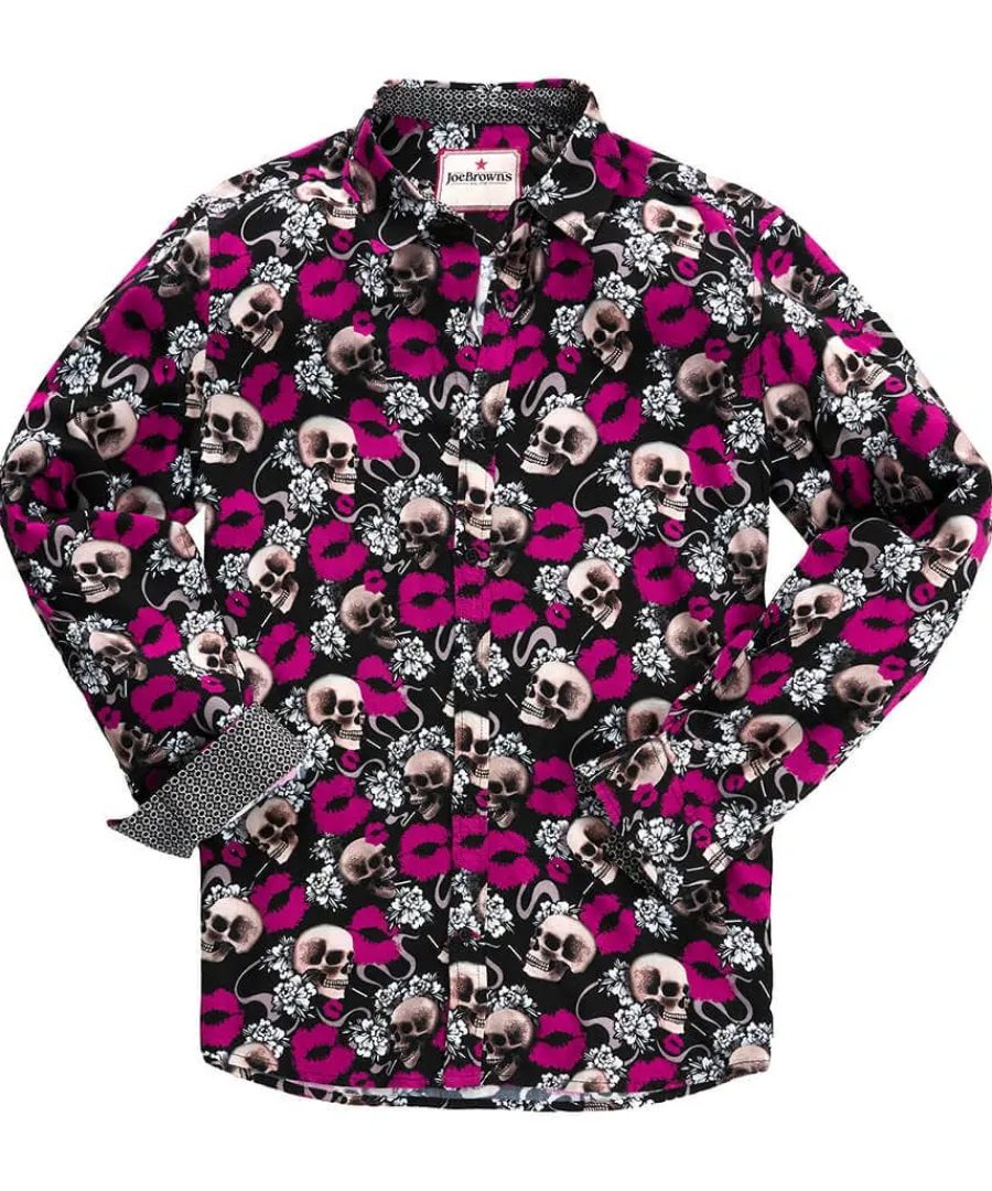 lips_and_skull_shirt_0.webp New Joe Browns Lips And Skull Shirt Black