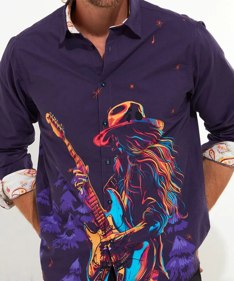 live_sounds_shirt_3.webp Hot Joe Browns Live Sounds Shirt Purple