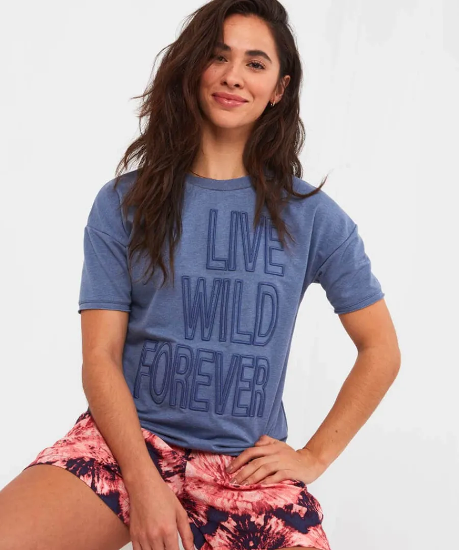 live_wild_forever_tee_1.webp Online Joe Browns Live Wild Forever Tee Blue