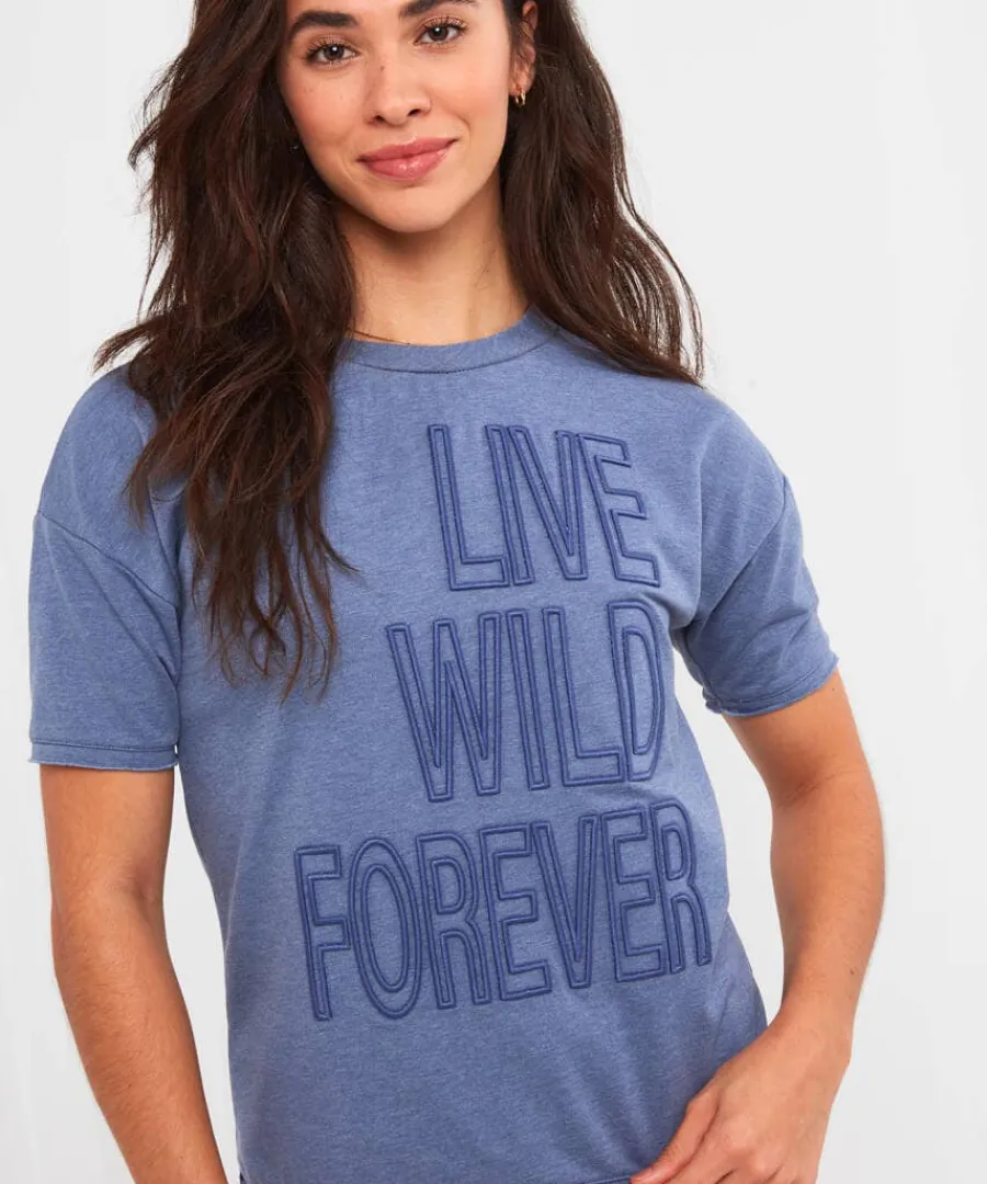 live_wild_forever_tee_4.webp Online Joe Browns Live Wild Forever Tee Blue