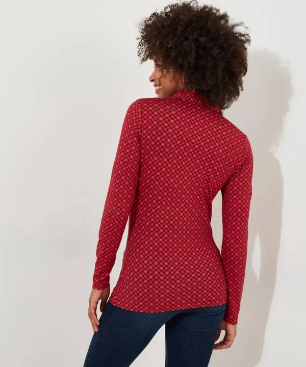 Shop Joe Browns Lola Geo Jersey Print Top Pink