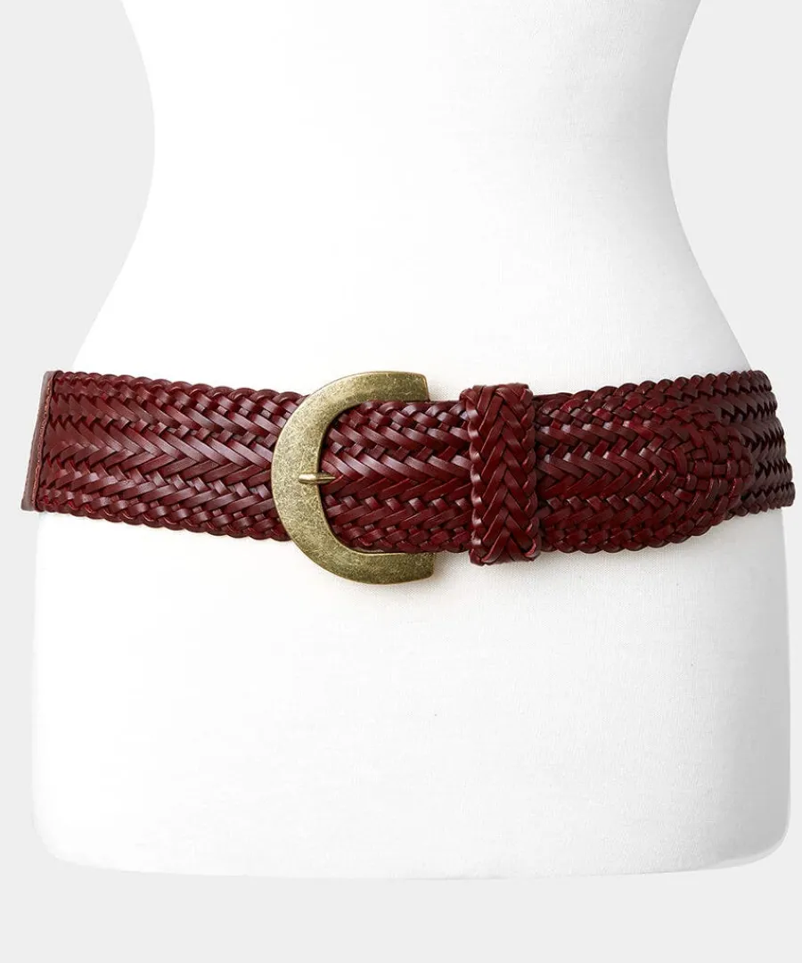 lola_woven_leather_belt_0.webp Fashion Joe Browns Lola Woven Leather Belt Tan