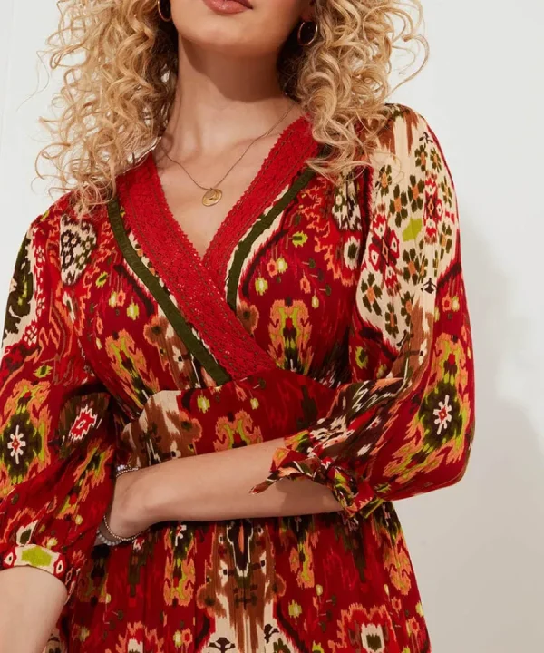 Best Joe Browns Loretta Print Dress Burnt Orange