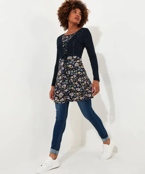 Cheap Joe Browns Lottie Layered Jersey Tunic Navy