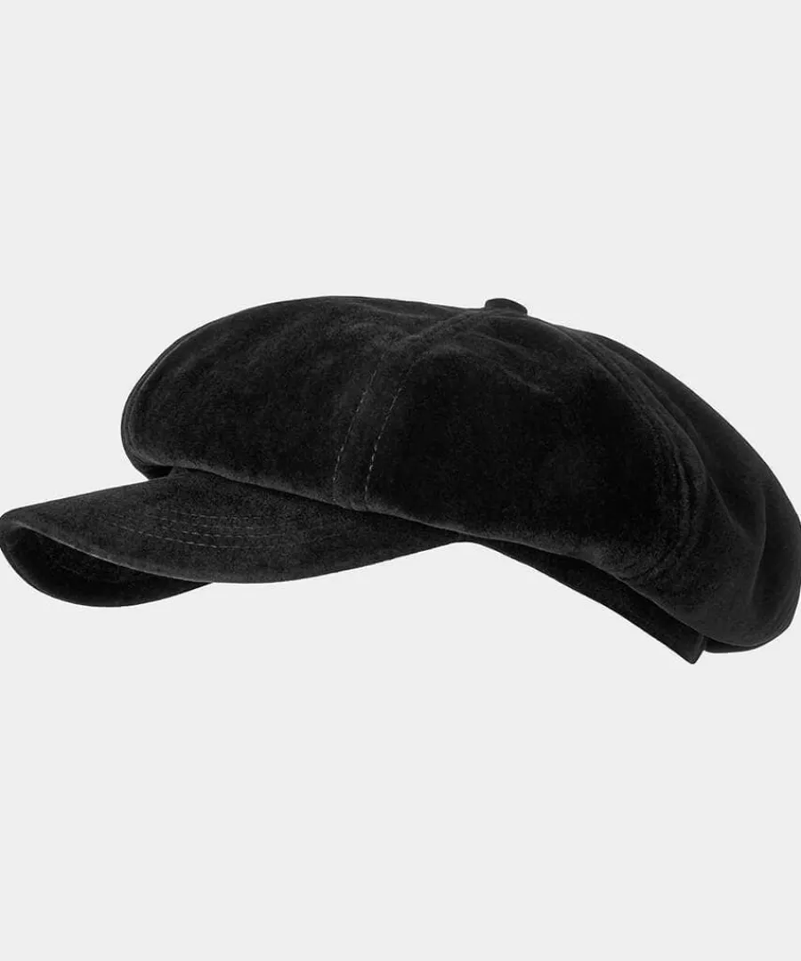 louises_velvet_baker_boy_0.webp Cheap Joe Browns Louise's Velvet Baker Boy Black